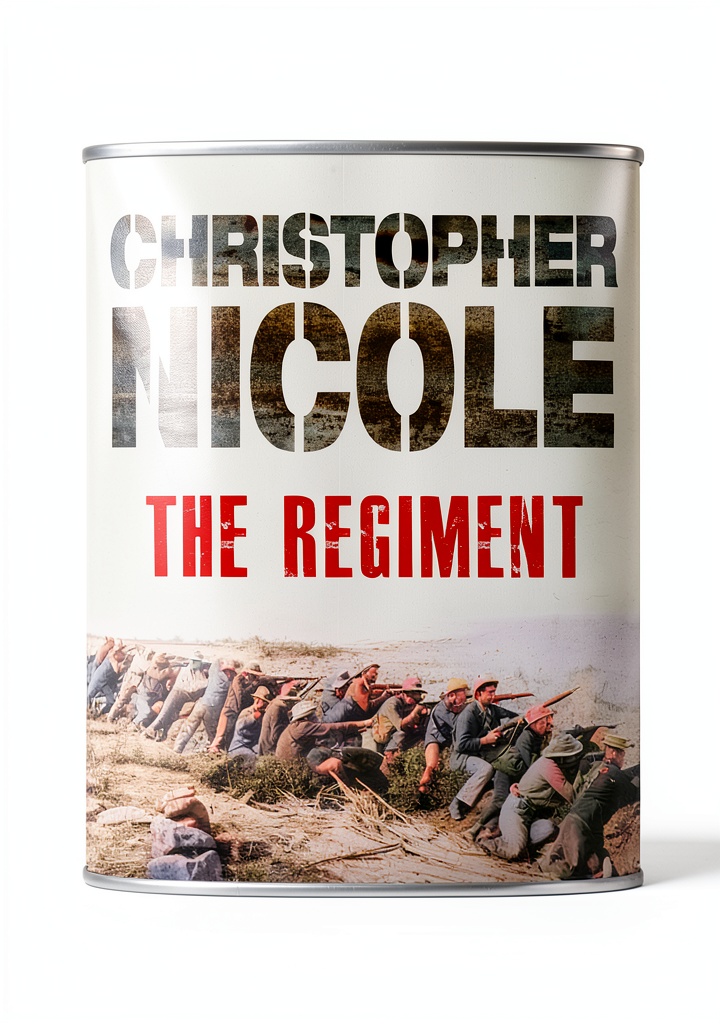 Installing Regiment Trilogy Book 1 by Lume Books on a wooden desk