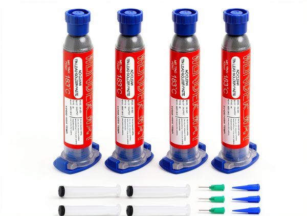 Wonderway Sn63/Pb37 T4 Tin Lead Solder Paste 183℃ Melting Point No-Clean(30gx4Packs)-0