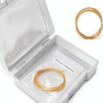 14K Gold Solder Wire for Jewelry Making, 6.3 Inch Long Easy Solder Gold Welding Solder Flux for Jewelry Repair Electronics Plumbing (Low Melting Temperature 1325°F)-0