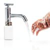 No-Touch Push Down Solvent Dispenser 200ml White Stainless Lid KH866-4