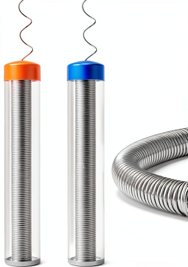 WLuogcu60/40 Solder Wire, 0.8mm & 1.0mm Rosin Core Solder, Low-Temperature Solder for Electronics & Electrical Component Repair, 27g Net Weight-0