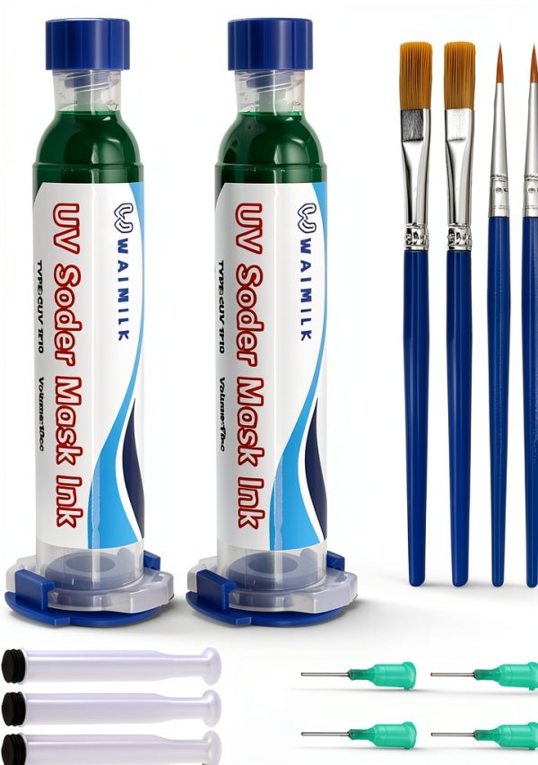 3PCS UV Solder Mask UV Light Curing Solder Mask Ink BGA, PCB Solder Resist Ink- Green INK BY WAIMILK-0