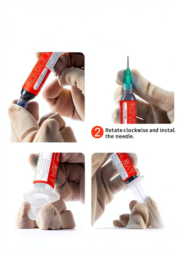Wonderway Sn63/Pb37 T4 Tin Lead Solder Paste 183℃ Melting Point No-Clean(30gx4Packs)-4