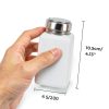 No-Touch Push Down Solvent Dispenser 200ml White Stainless Lid KH866-1