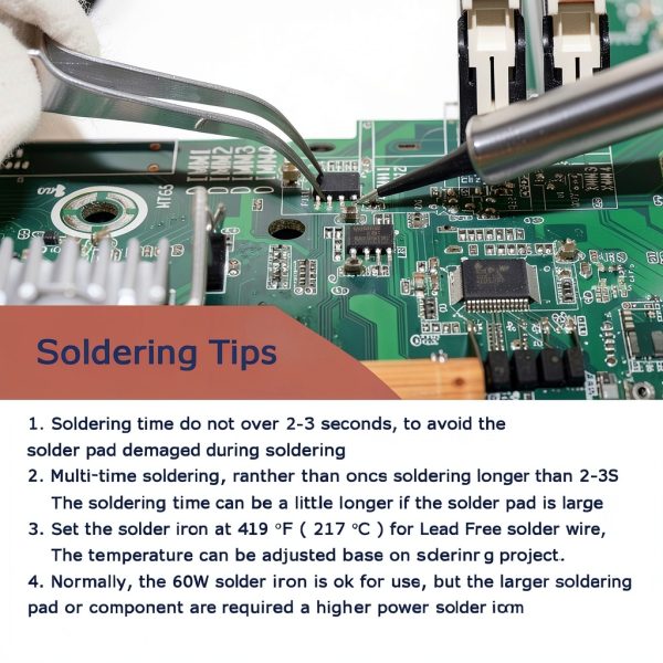 Solder Wire Rosin Core No Lead Wire Thin 0.6mm 50g Fine Solder with Flux 2.5 PB Free Sn99 Ag0.3 Cu0.7 Flow 0.11lb Electronics Soldering DIY Repair Tiny-6
