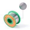 Solder Wire Rosin Core No Lead Wire Thin 0.6mm 50g Fine Solder with Flux 2.5 PB Free Sn99 Ag0.3 Cu0.7 Flow 0.11lb Electronics Soldering DIY Repair Tiny-1