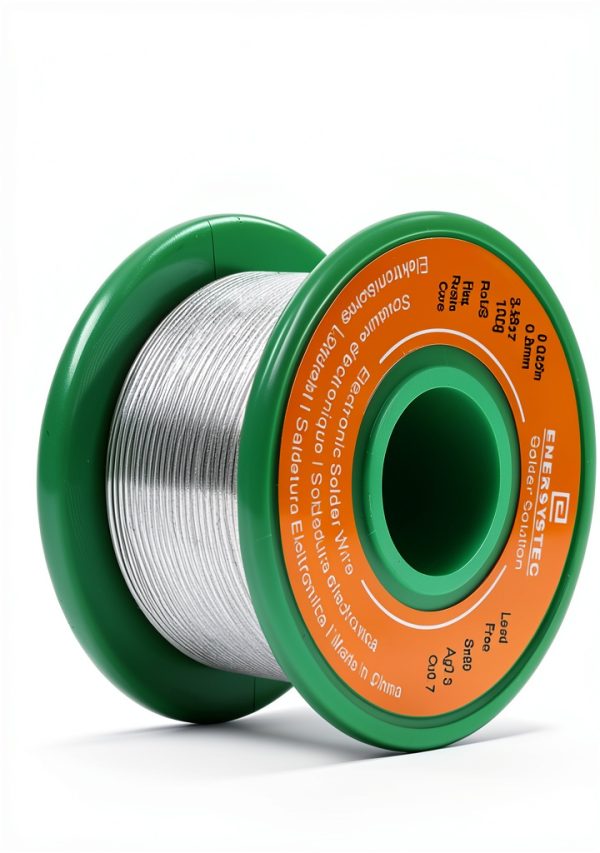 Lead-Free Solder Wire Thin 0.8mm 100g Electronics Soldering Rosin Flux Core Fine Gauge 0.032in Diameter Electrical Solder Unlead No Lead RoHS Sn99 Ag0.3 Cu0.7 Flow Well Soldering Wire-2