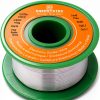 Lead-Free Solder Wire Thin 0.8mm 100g Electronics Soldering Rosin Flux Core Fine Gauge 0.032in Diameter Electrical Solder Unlead No Lead RoHS Sn99 Ag0.3 Cu0.7 Flow Well Soldering Wire-0
