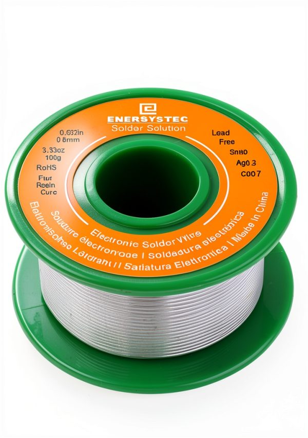 Lead-Free Solder Wire Thin 0.8mm 100g Electronics Soldering Rosin Flux Core Fine Gauge 0.032in Diameter Electrical Solder Unlead No Lead RoHS Sn99 Ag0.3 Cu0.7 Flow Well Soldering Wire-1
